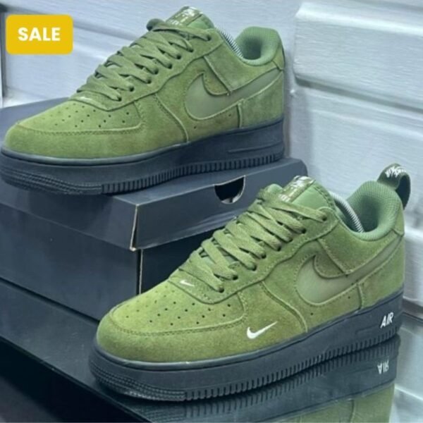 Experience Modern Luxury with these sleek green suede sneakers, embodying Urban Edge style and Timeless Quality, available now in Nigeria at Orvani.