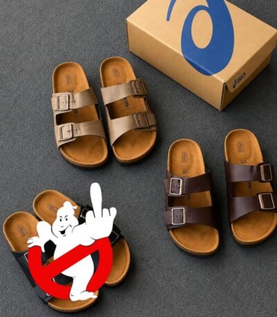 A stylish pair of sandals in various colors, showcasing Modern Luxury and Urban Edge design, with a focus on Timeless Quality.